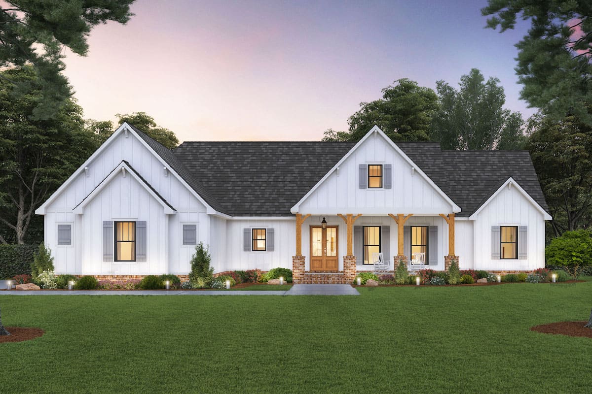 Home at Night of this 3-Bedroom, 2230 Sq Ft Plan - 206-1039