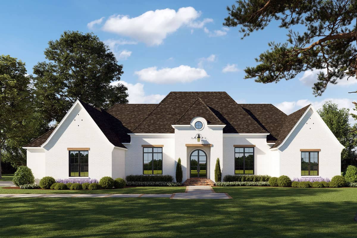 Front View of this 4-Bedroom, 2765 Sq Ft Plan - 206-1048