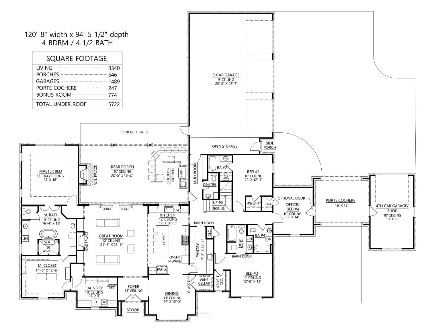 Main Level of Transitional Plan #206-1060