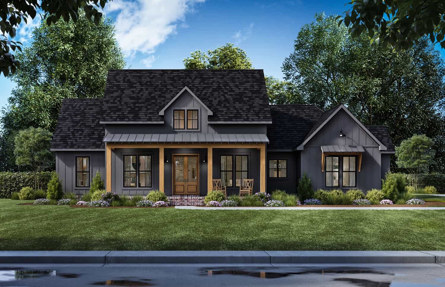 Front View of this 4-Bedroom, 2291 Sq Ft Plan - 206-1061