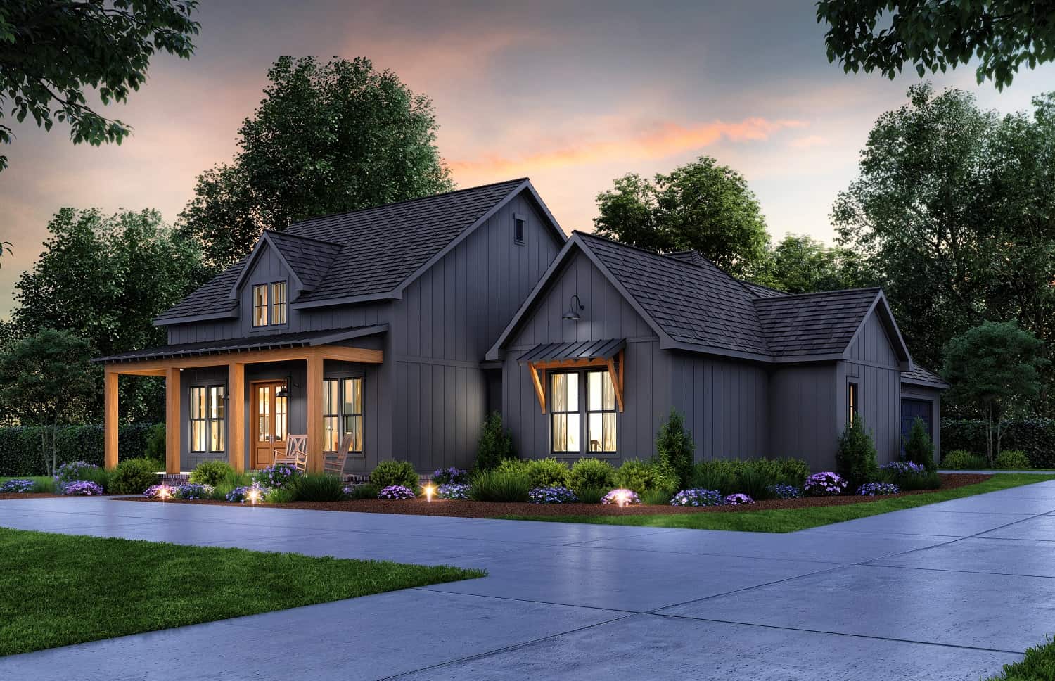 Side View of this 4-Bedroom, 2291 Sq Ft Plan - 206-1061