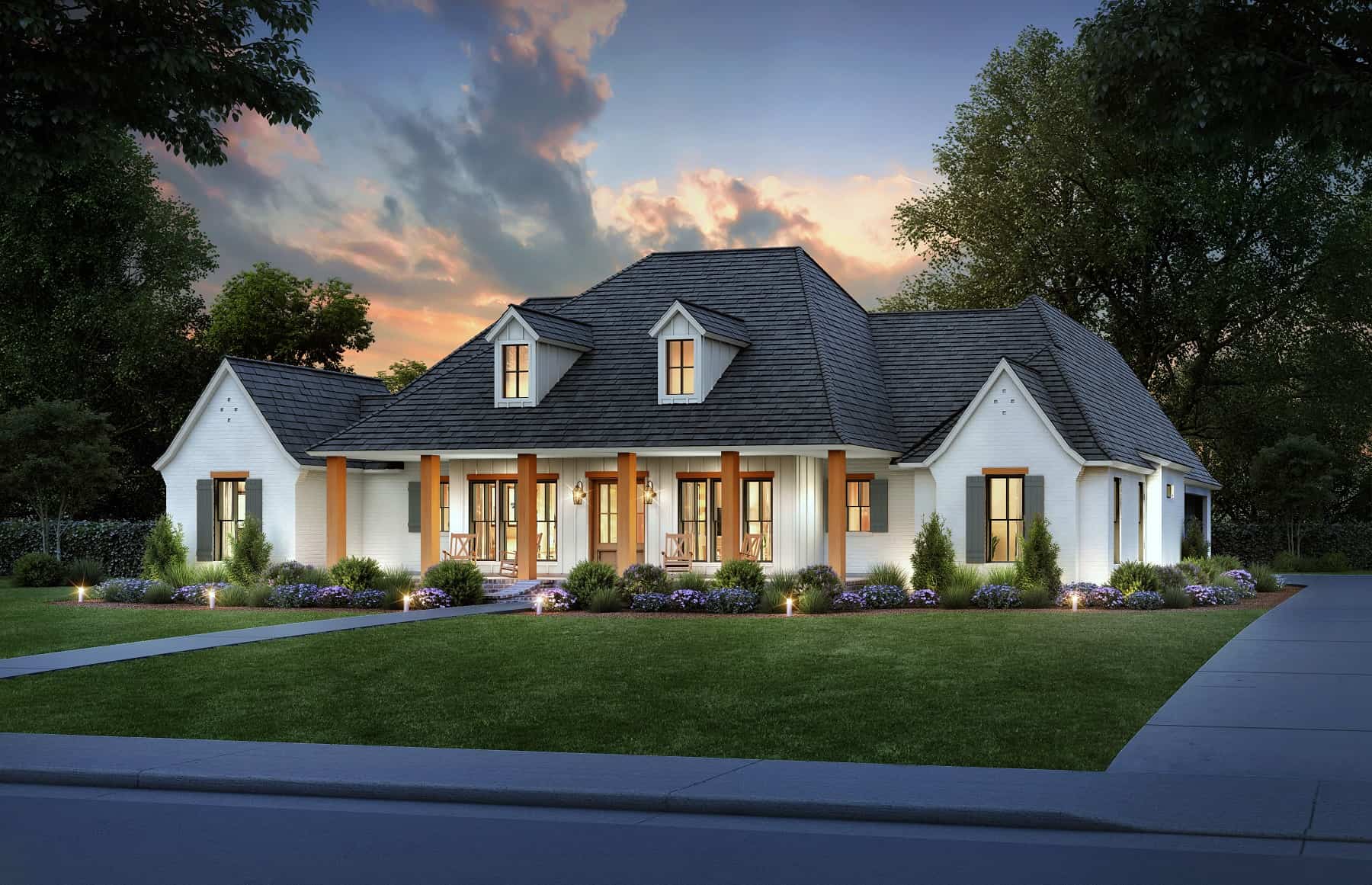 Front View of this 4-Bedroom,2789 Sq Ft Plan -206-1063