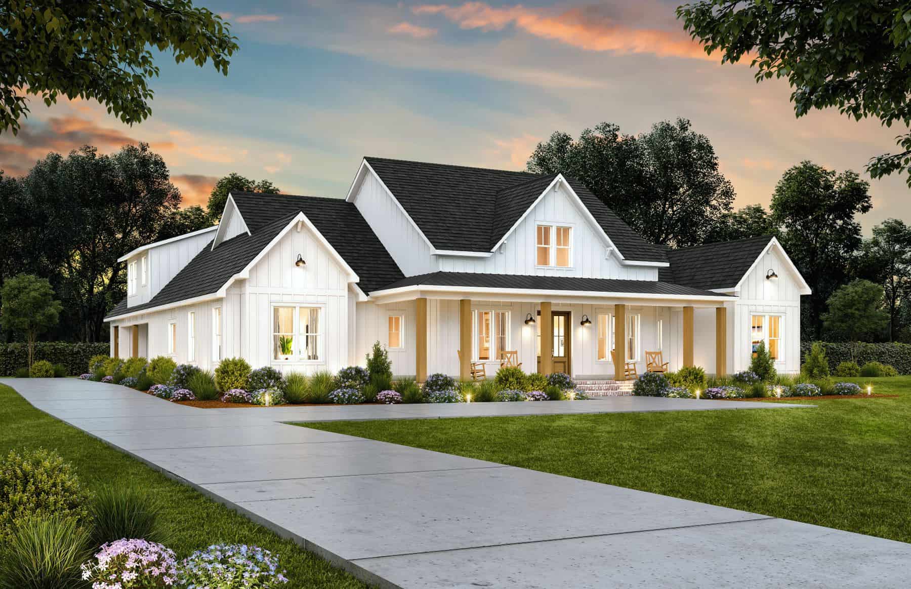 Side View of this 3-Bedroom,2291 Sq Ft Plan -206-1065
