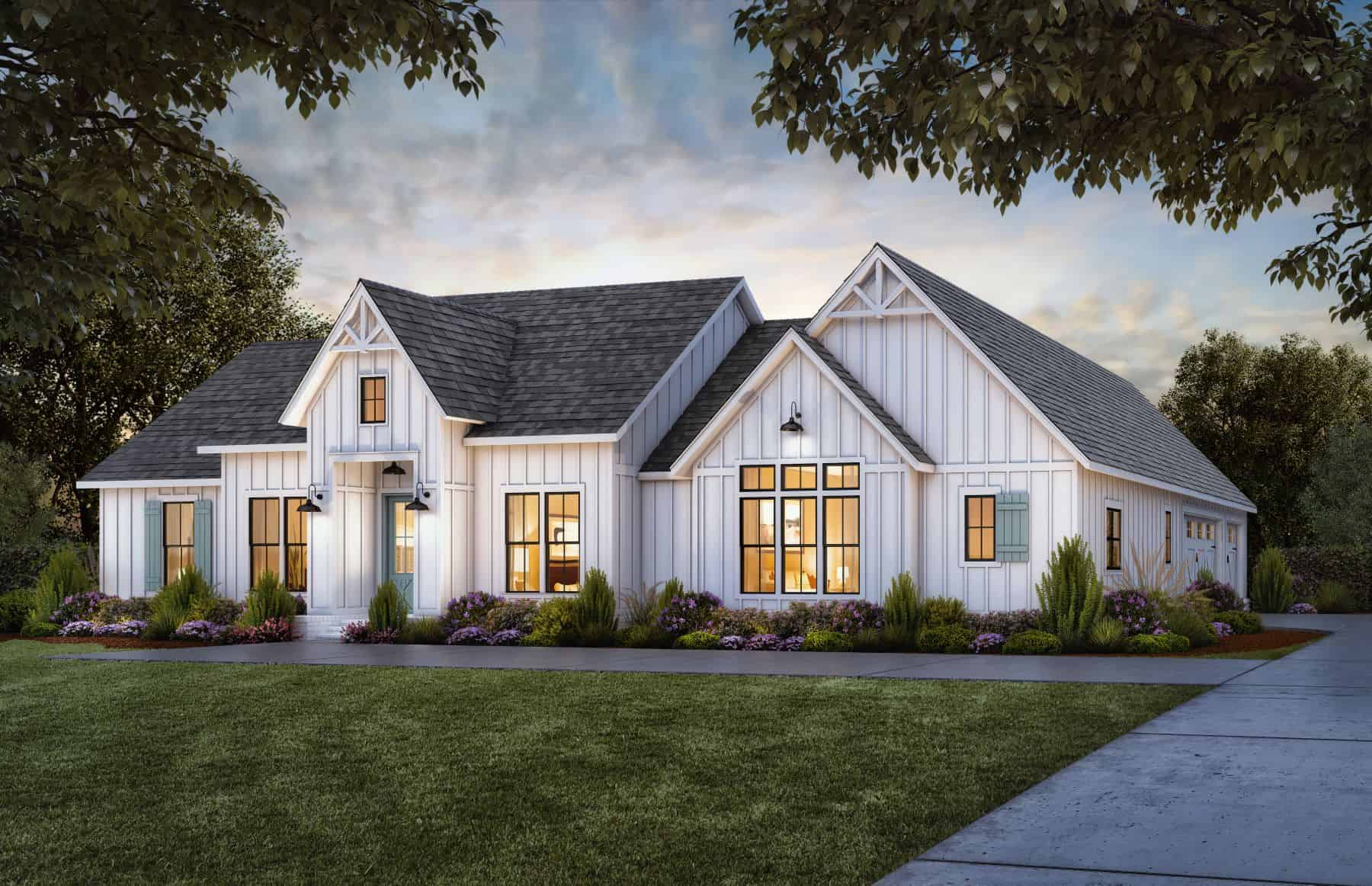 Front View of this 4-Bedroom,2377 Sq Ft Plan -206-1068