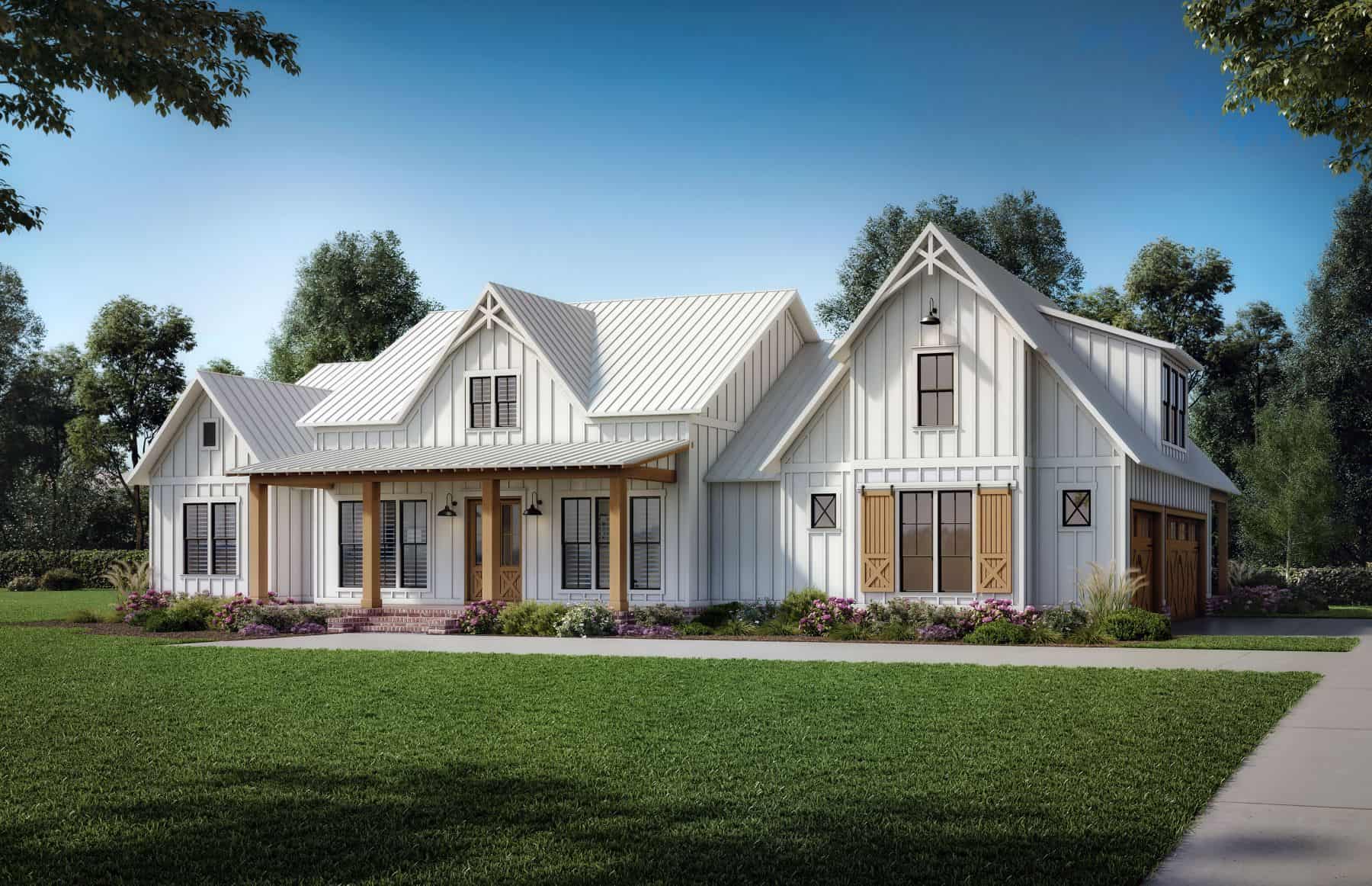 Home Plan Front Elevation of this 4-Bedroom,2951 Sq Ft Plan -206-1069