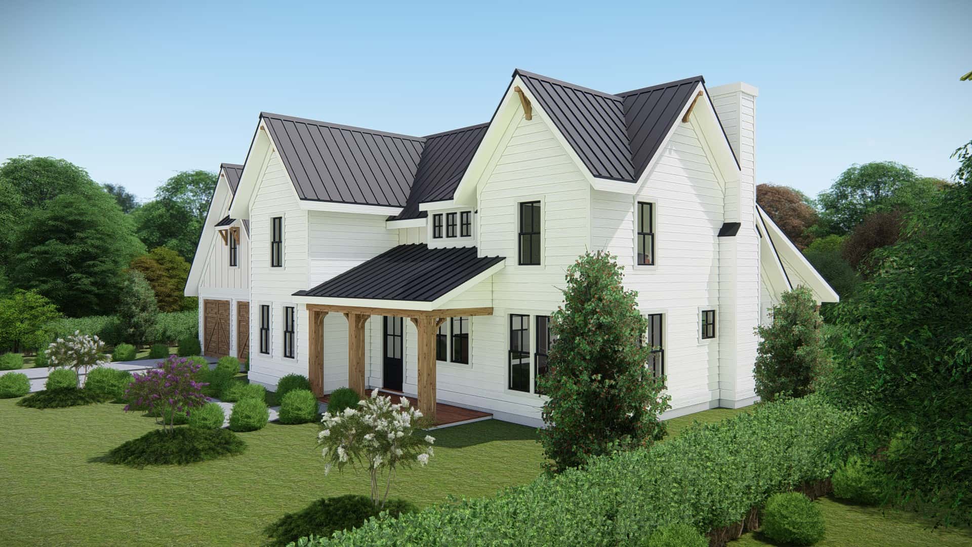 Side View of this 2-Bedroom, 2063 Sq Ft Plan - 207-1000