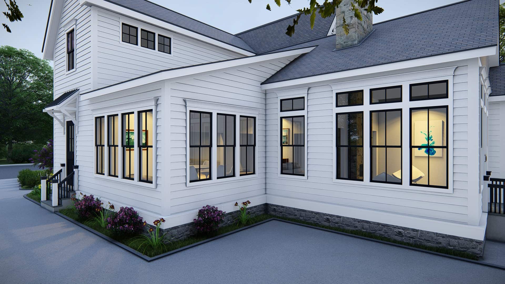 Side View of this 3-Bedroom, 2589 Sq Ft Plan - 207-1001