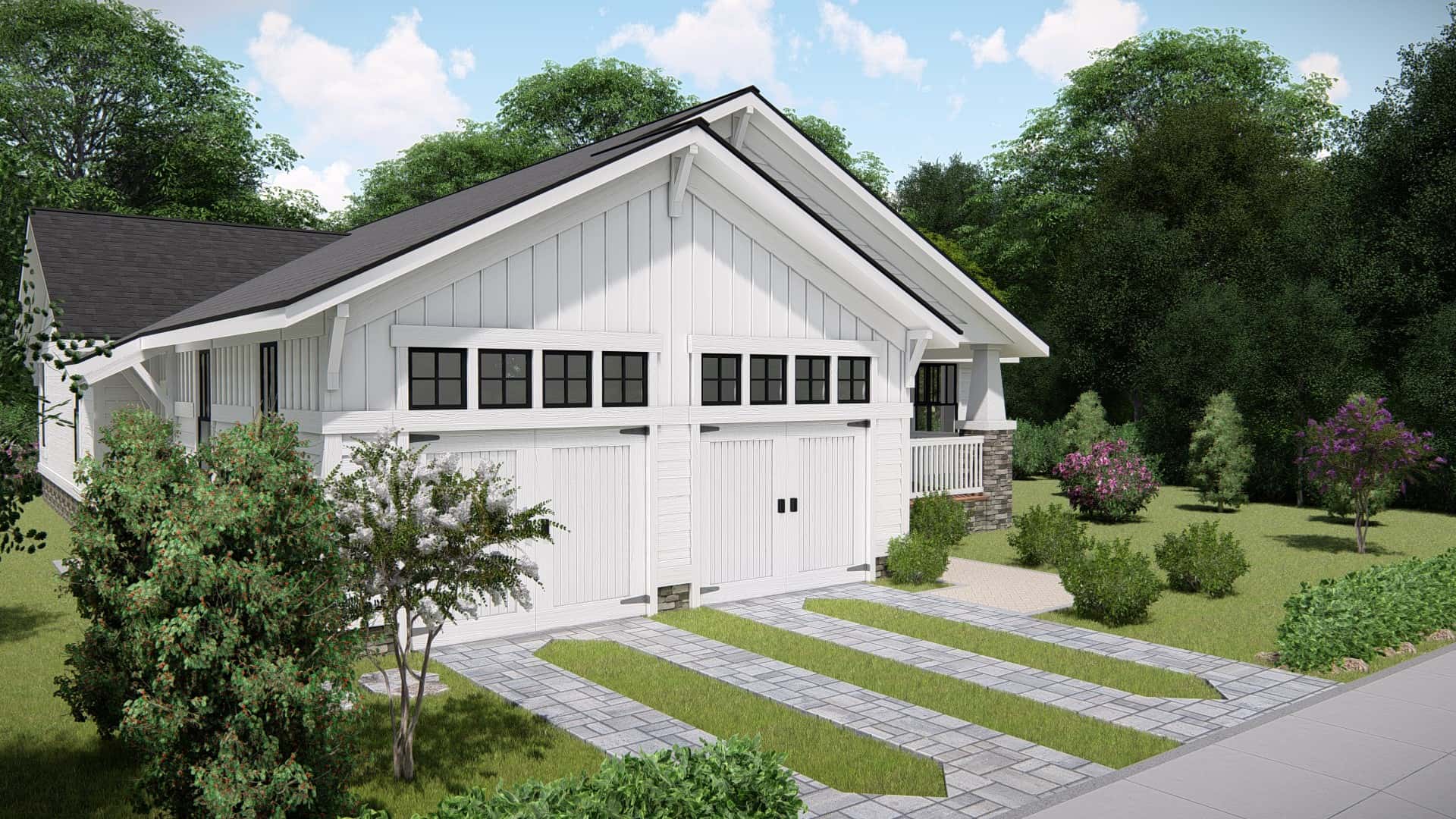 Garage of this 3-Bedroom, 2017 Sq Ft Plan - 207-1002