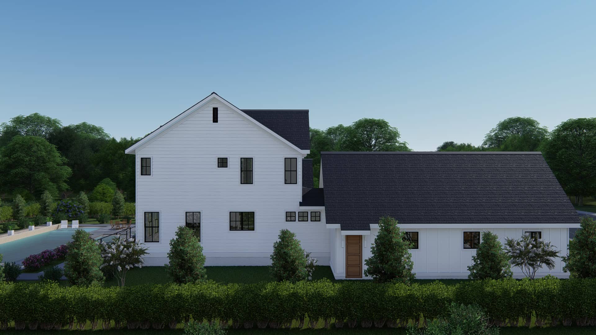 Left Side View of this 4-Bedroom, 3409 Sq Ft Plan - 207-1003