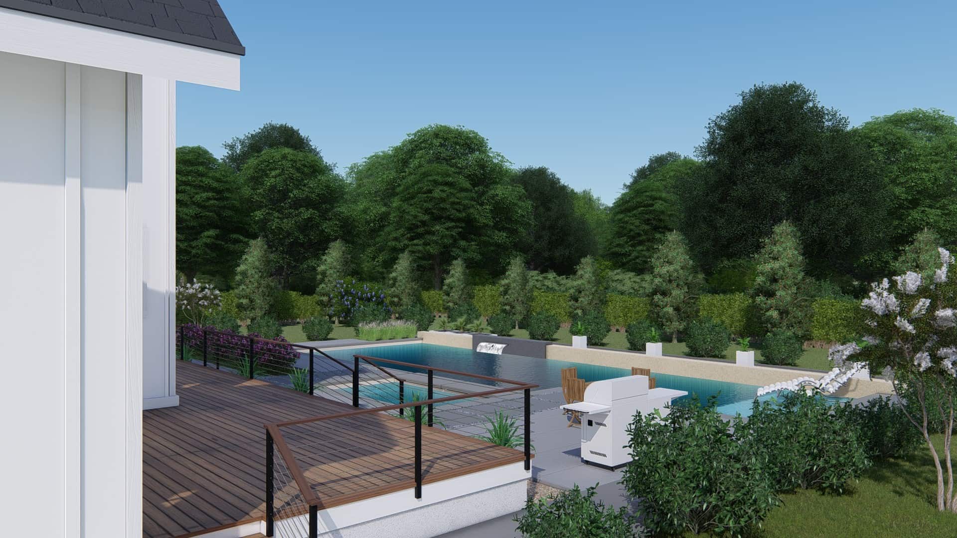 Pool of this 4-Bedroom, 3409 Sq Ft Plan - 207-1003