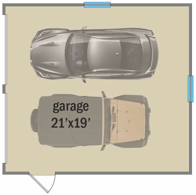Garage of Modern Farmhouse Plan #207-1004