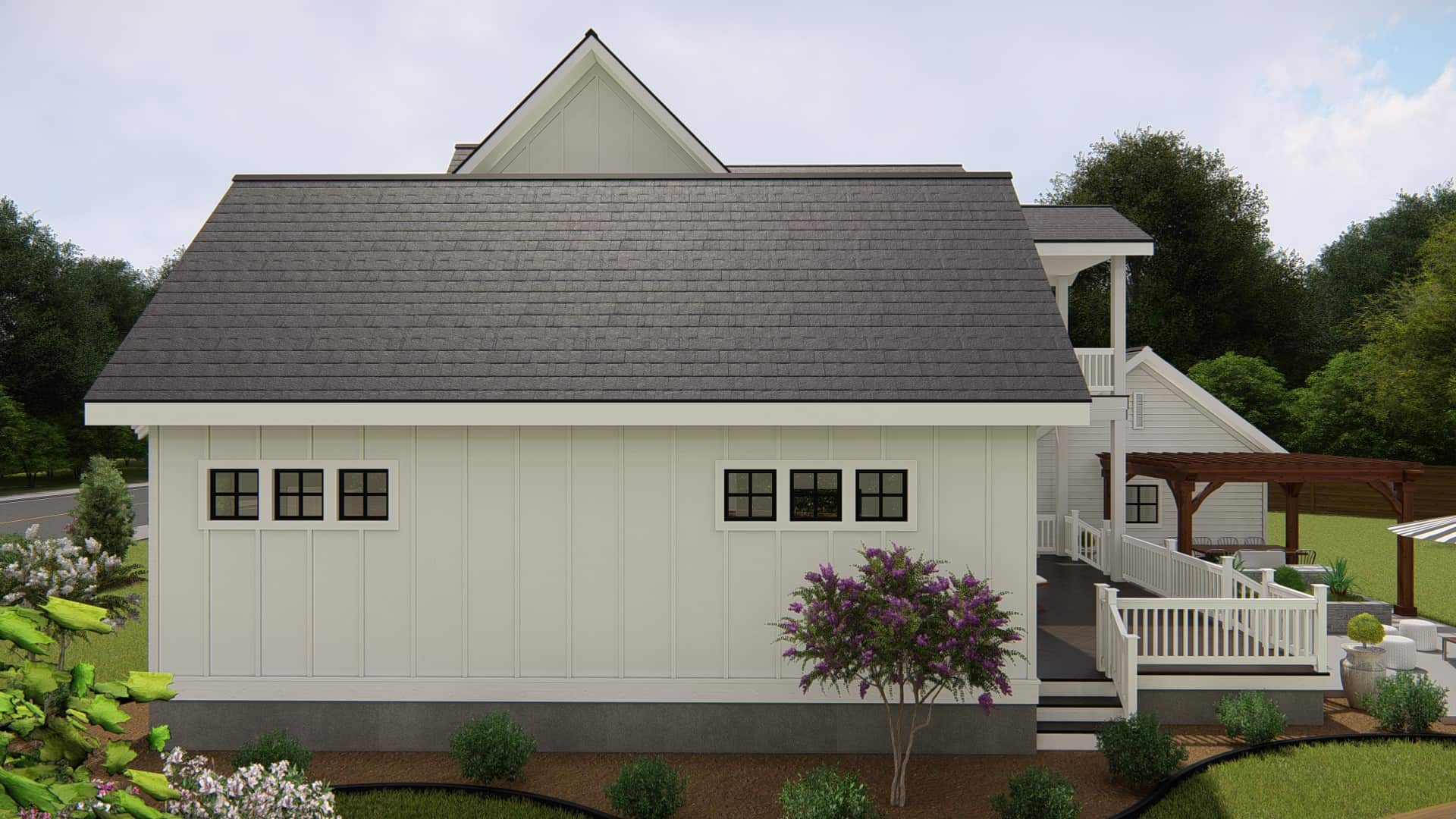 Right Side View of this 4-Bedroom, 3328 Sq Ft Plan - 207-1004