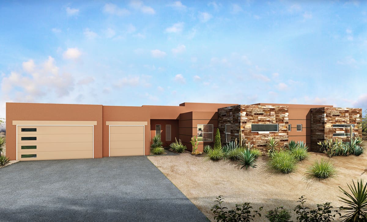 Modern home (ThePlanCollection: Plan #208-1008)