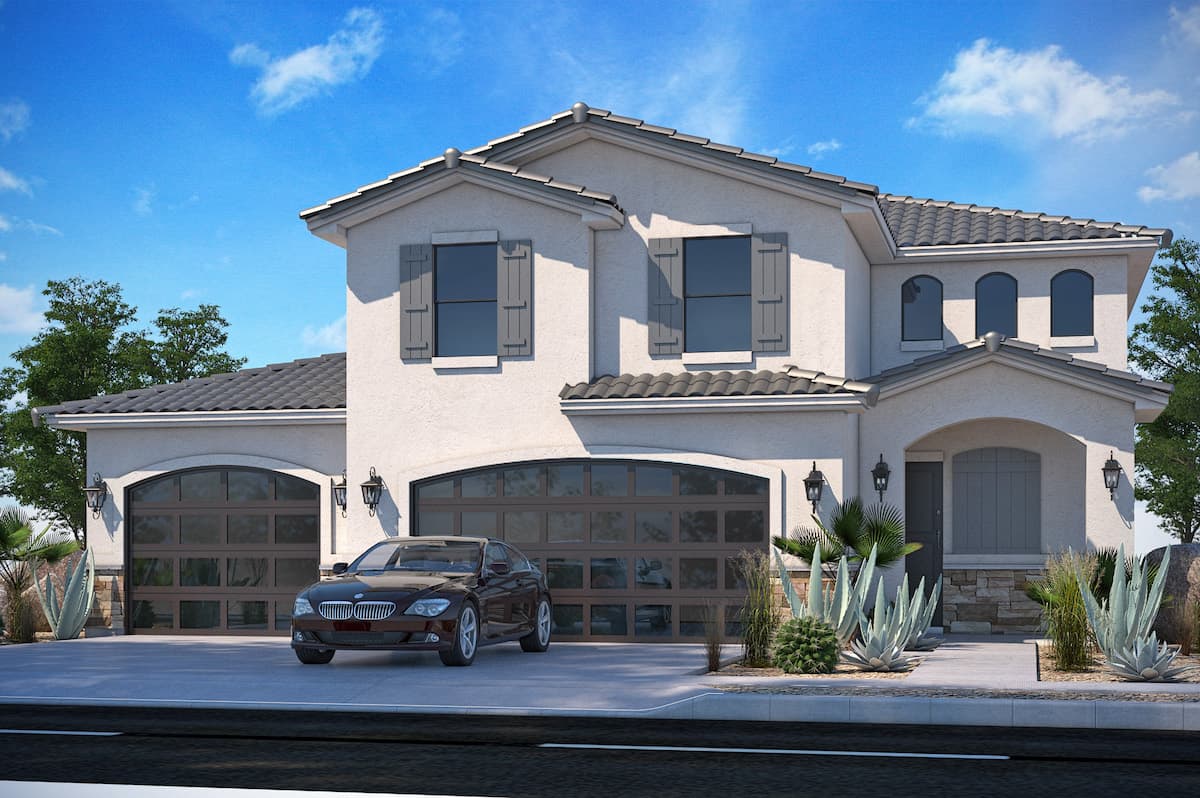 Front View of this 4-Bedroom, 2324 Sq Ft Plan - 208-1009