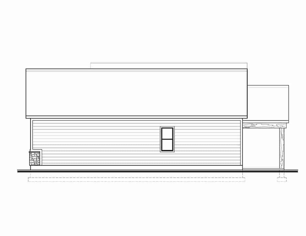 Home Plan Right Elevation of this 4-Bedroom,2918 Sq Ft Plan -208-1013