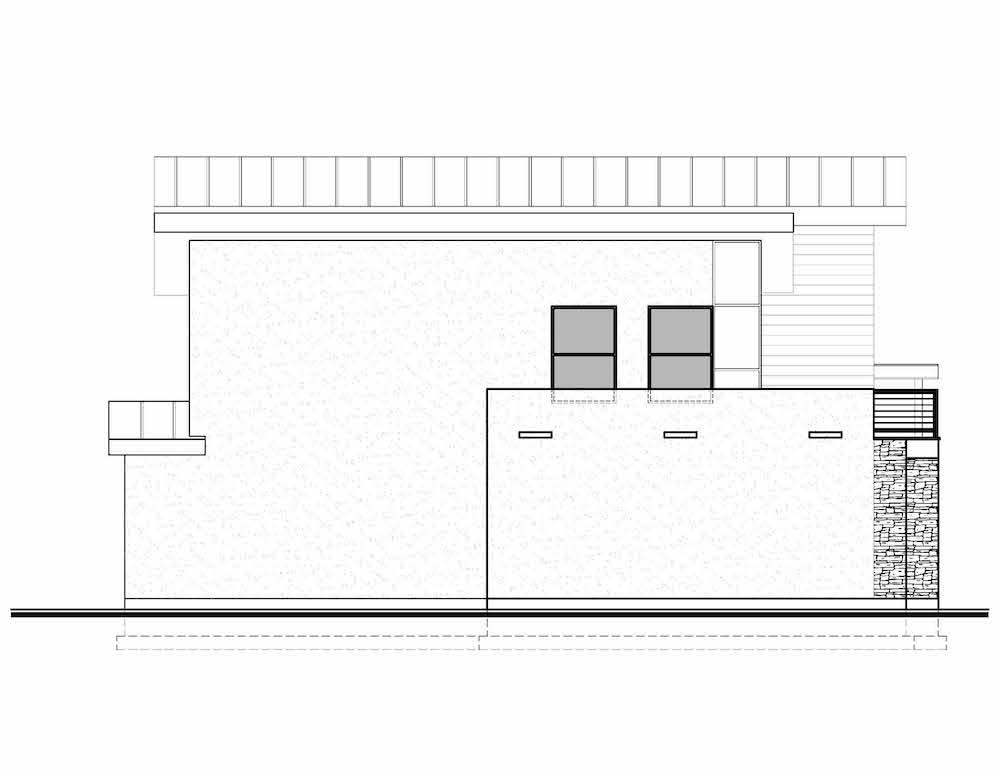 Home Plan Left Elevation of this 4-Bedroom,3526 Sq Ft Plan -208-1018
