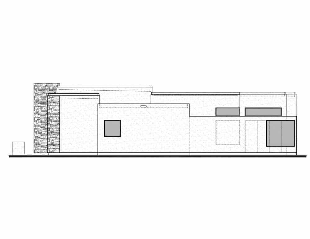 Home Plan Right Elevation of this 4-Bedroom,2621 Sq Ft Plan -208-1025