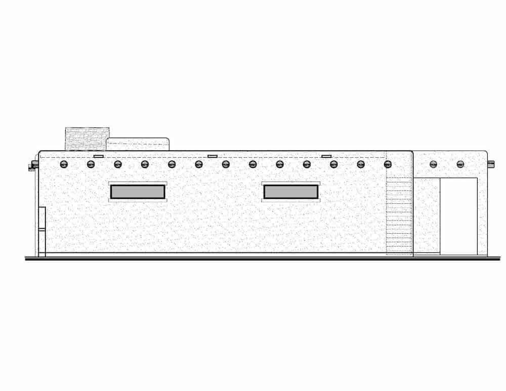 Home Plan Right Elevation of this 3-Bedroom,1868 Sq Ft Plan -208-1029