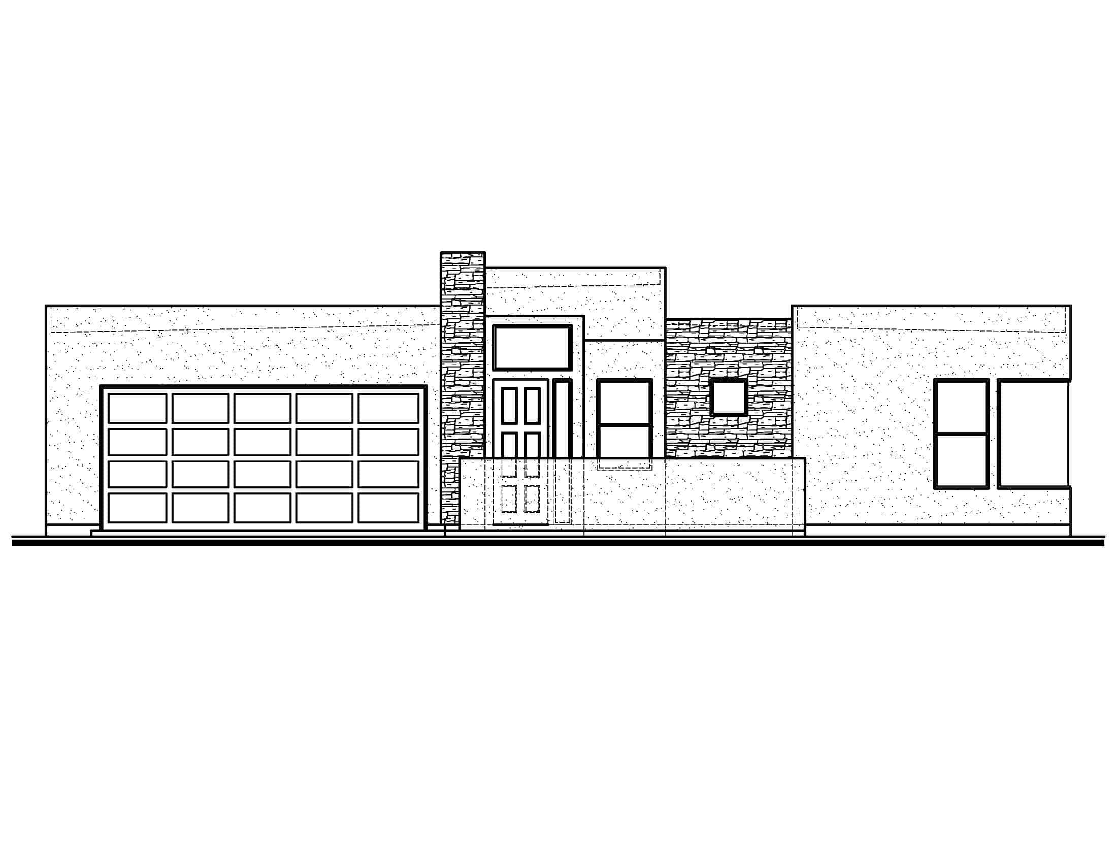 Home Plan Front Elevation of this 3-Bedroom,2034 Sq Ft Plan -208-1032