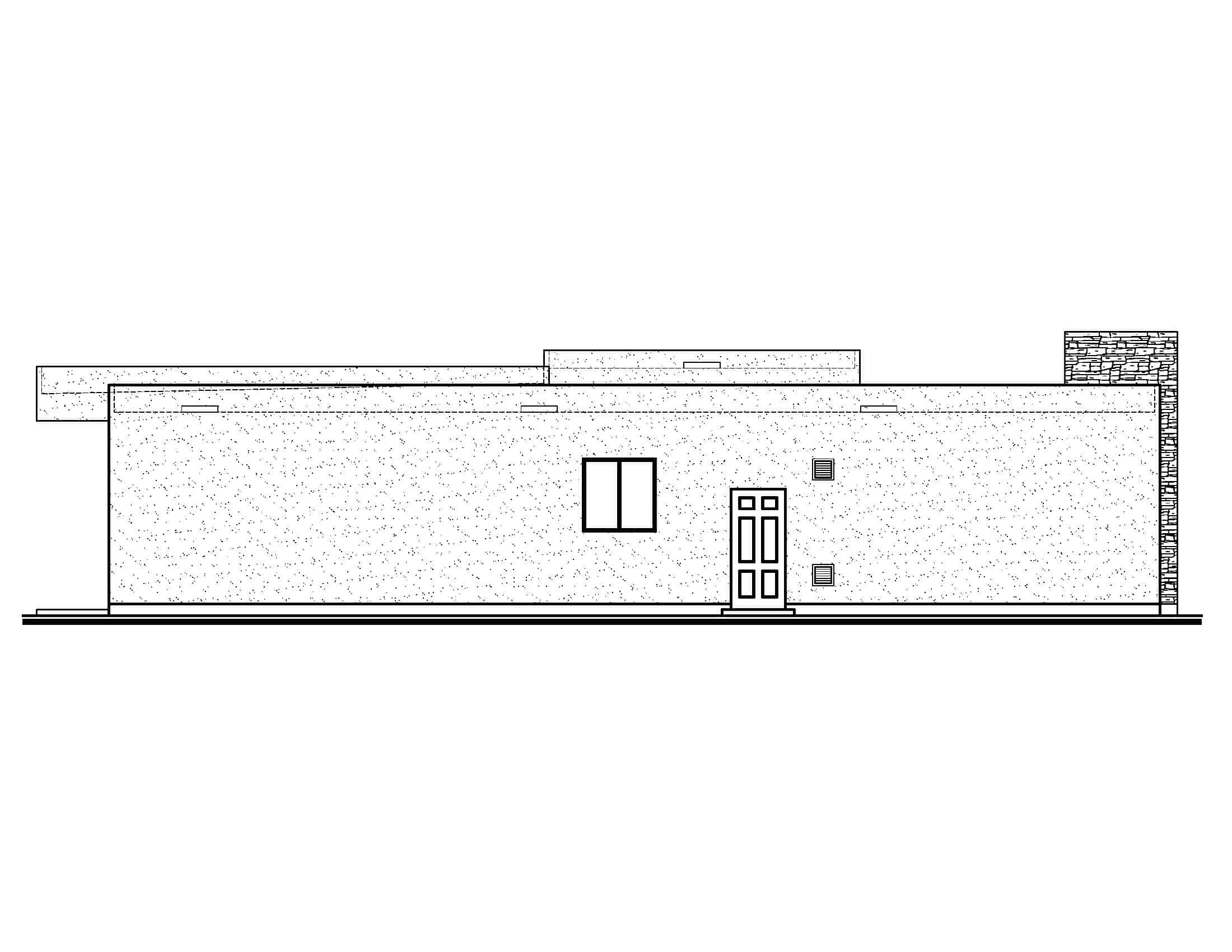 Home Plan Left Elevation of this 3-Bedroom,2034 Sq Ft Plan -208-1032