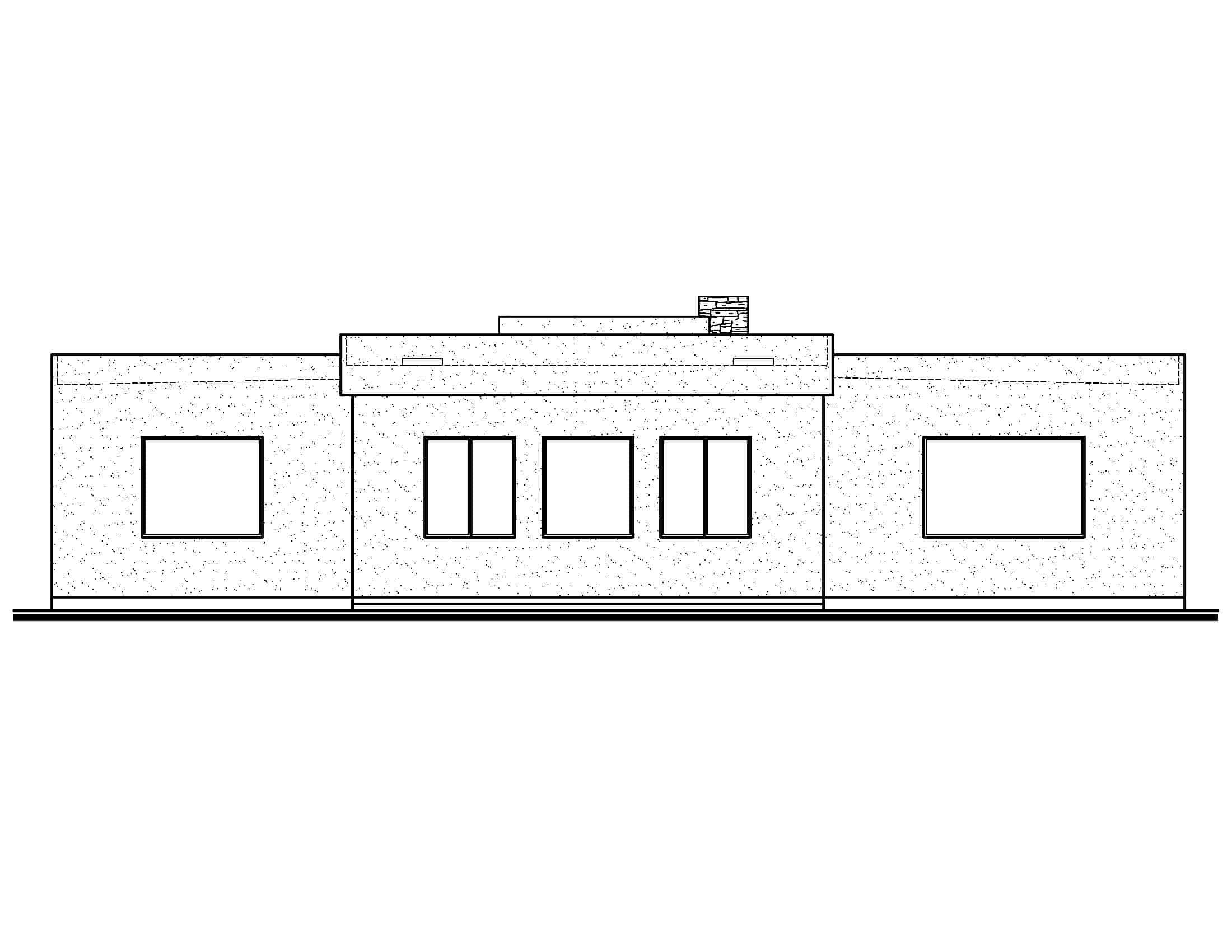 Home Plan Rear Elevation of this 3-Bedroom,2034 Sq Ft Plan -208-1032