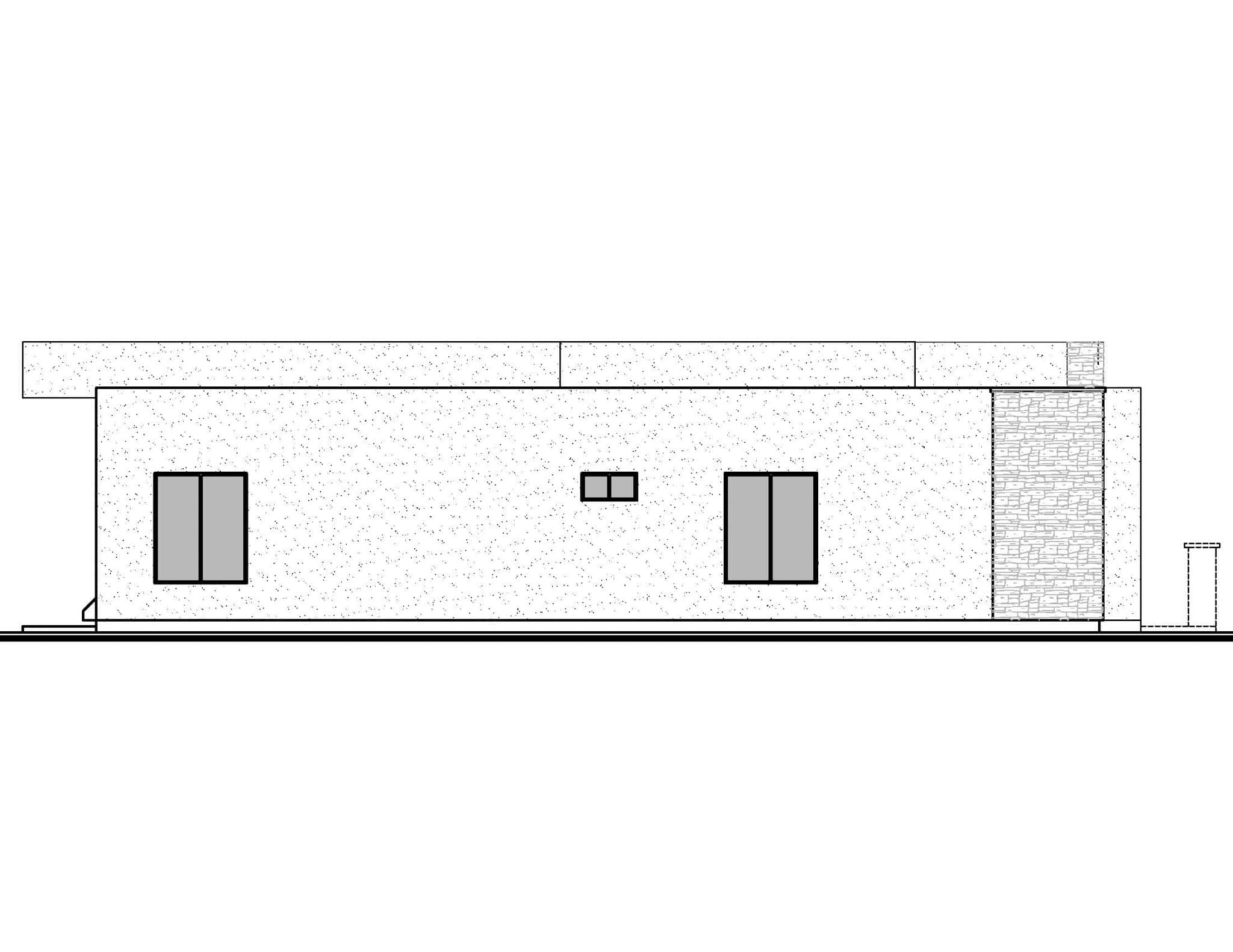 Home Plan Left Elevation of this 4-Bedroom,2192 Sq Ft Plan -208-1039