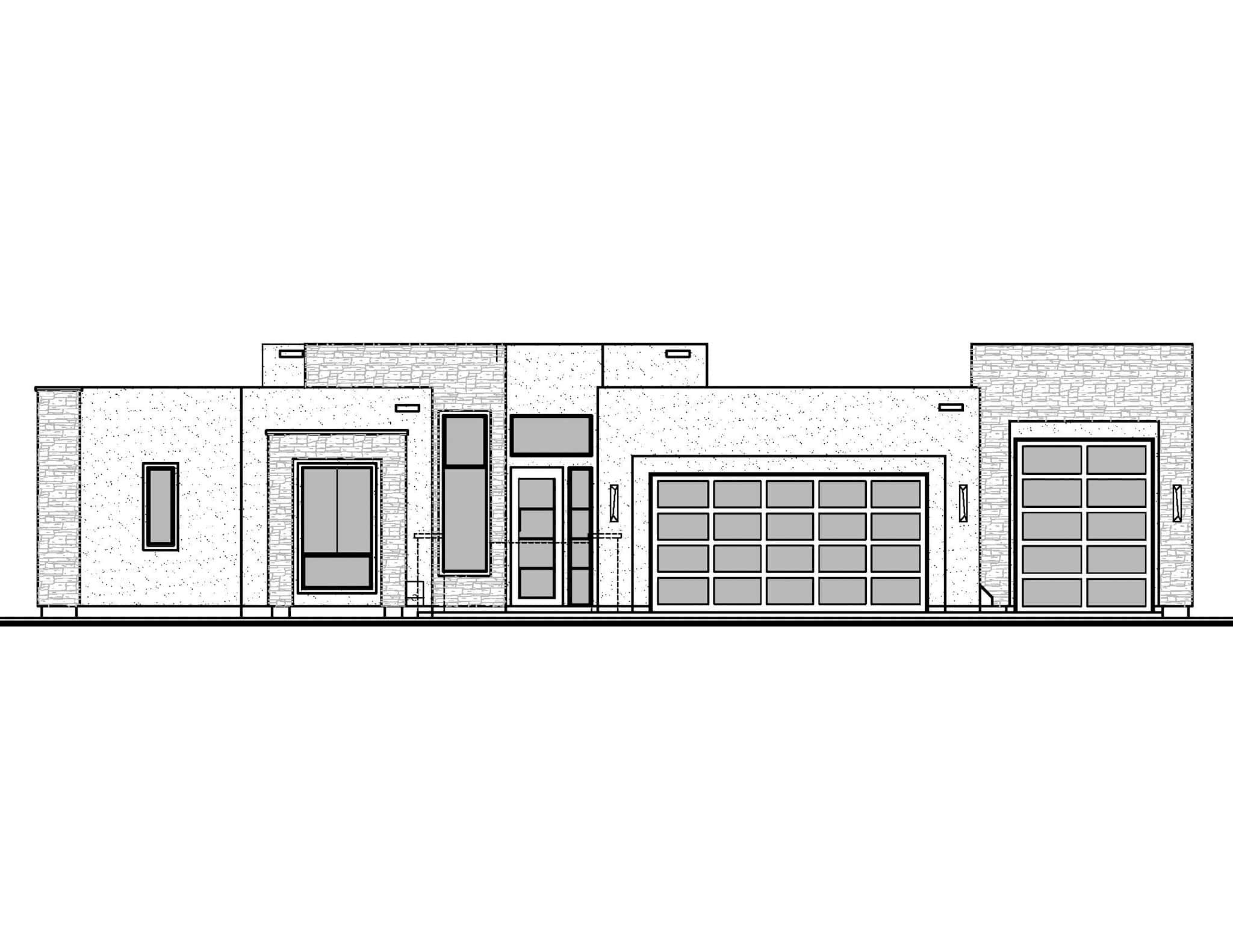 Home Plan Front Elevation of this 4-Bedroom,2192 Sq Ft Plan -208-1039