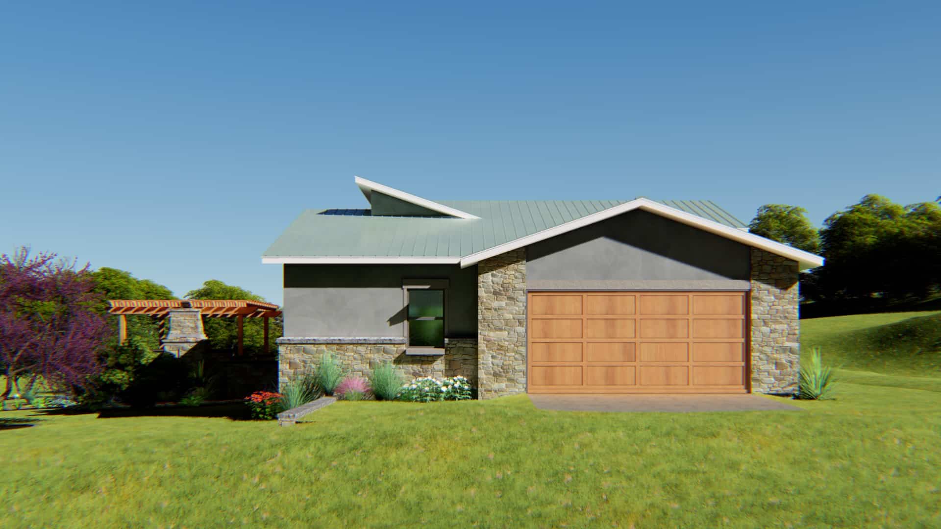 Left Side View of this 3-Bedroom, 2129 Sq Ft Plan - 209-1000