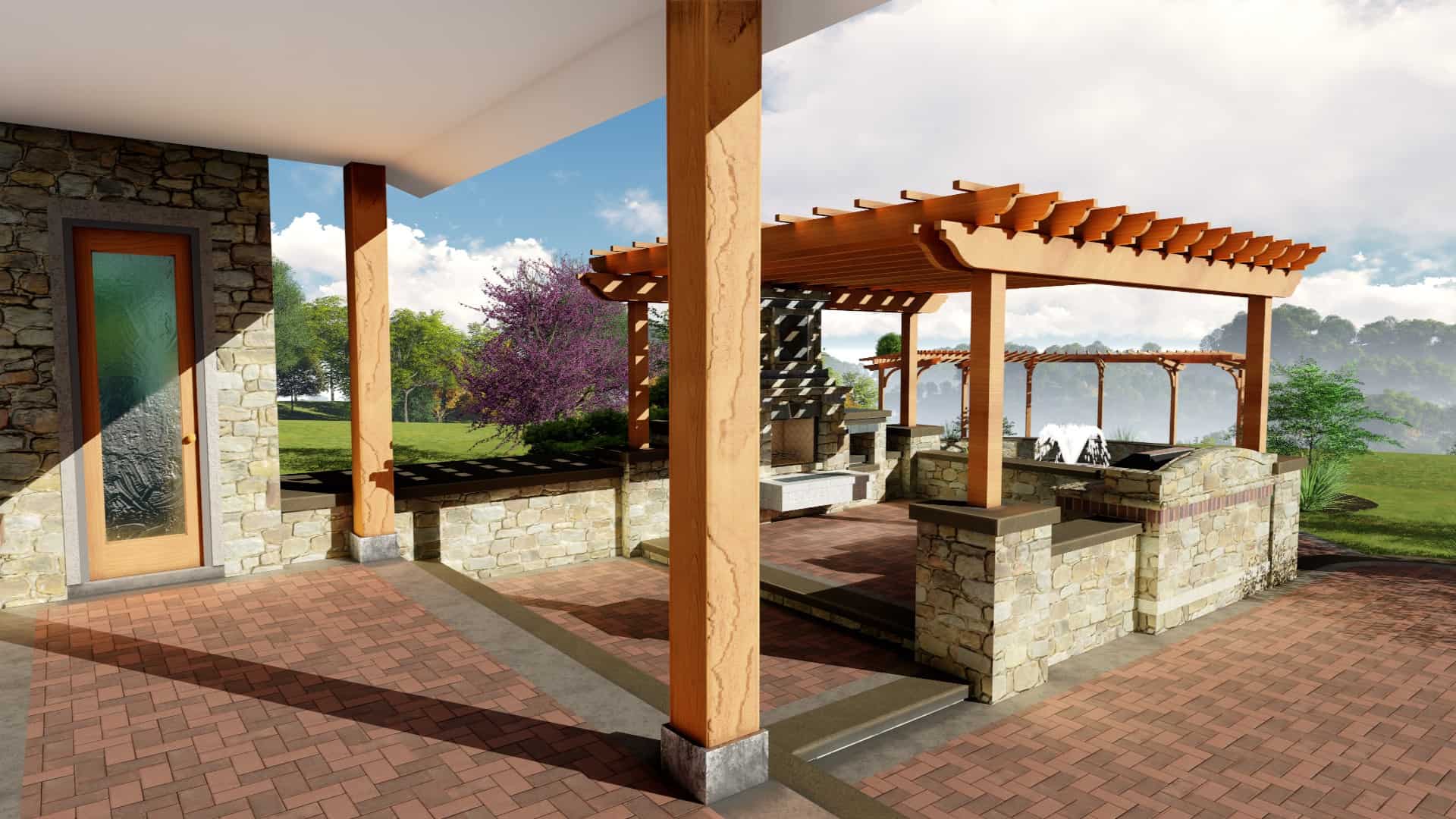 Patio of this 3-Bedroom, 2129 Sq Ft Plan - 209-1000