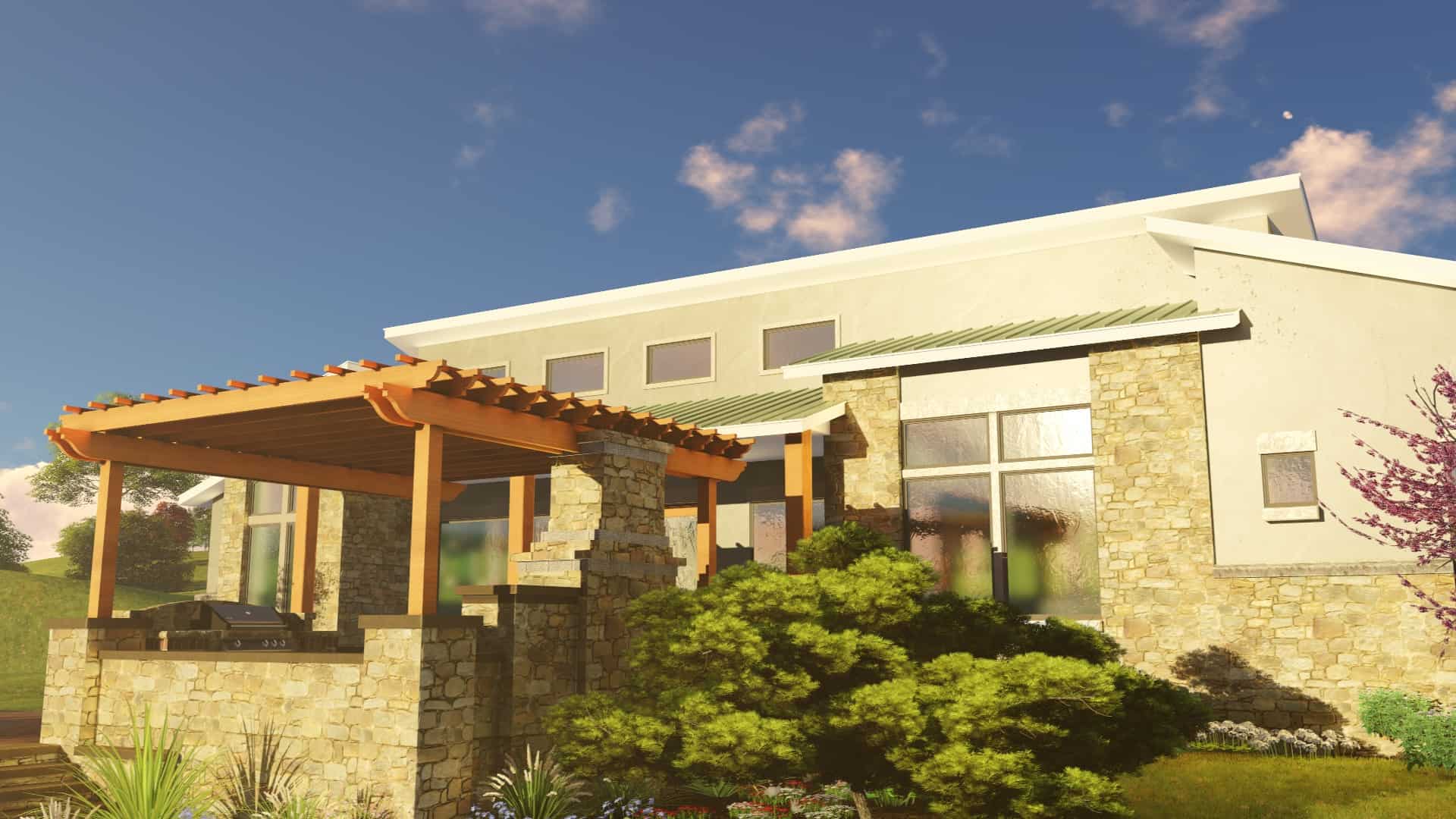 Porch of this 3-Bedroom, 2129 Sq Ft Plan - 209-1000