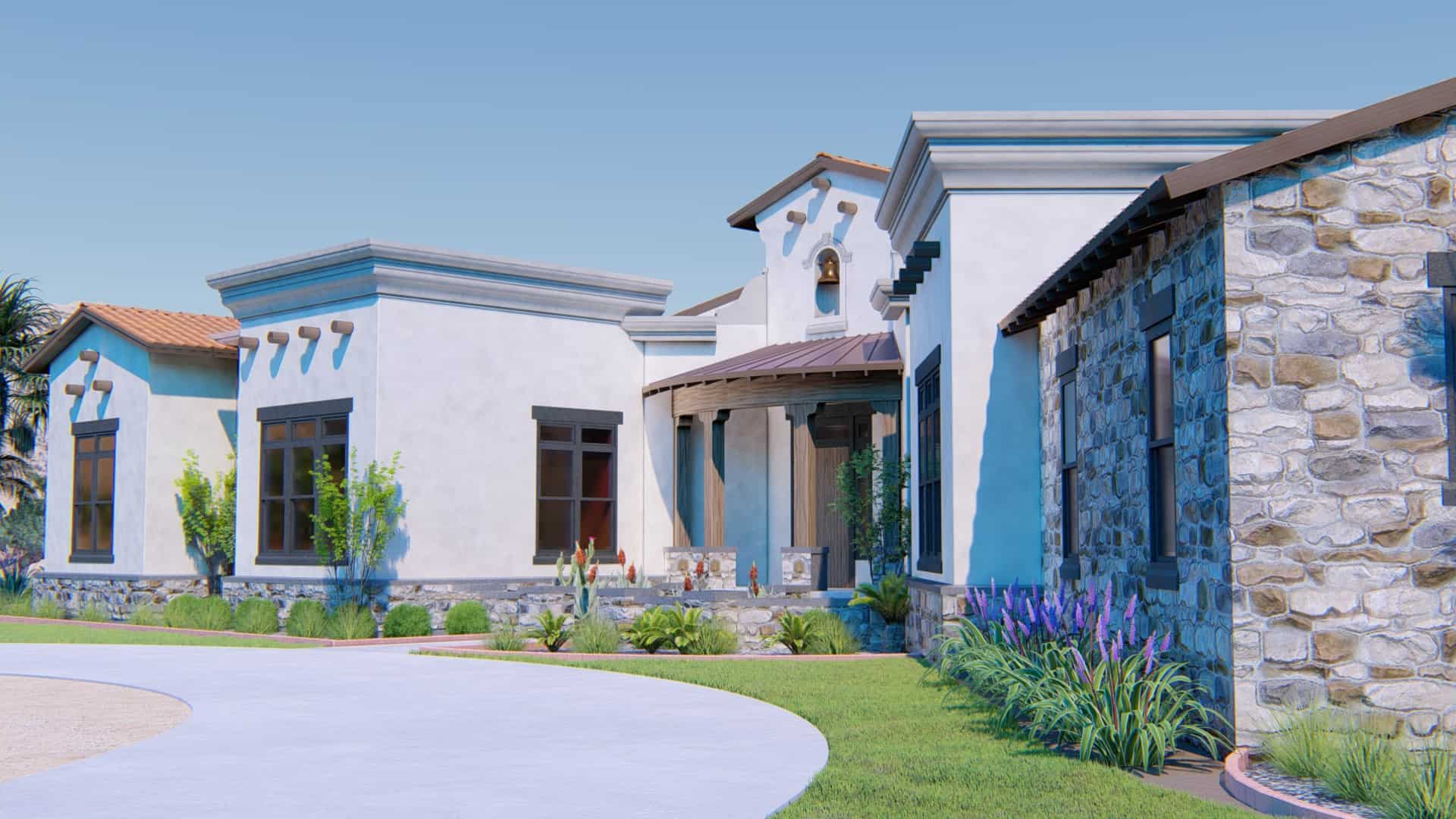Right Side View of this 3-Bedroom, 2413 Sq Ft Plan - 209-1001