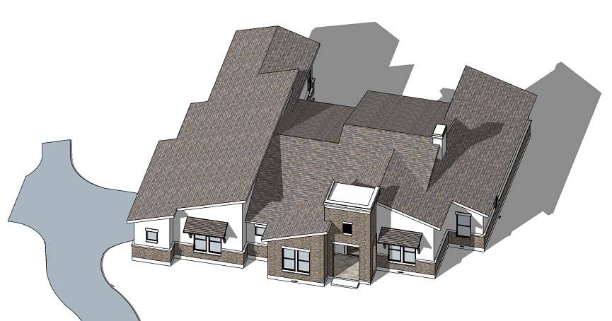 Aerial View of this 4-Bedroom, 2713 Sq Ft Plan - 209-1003