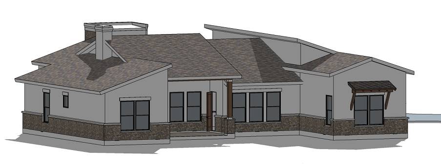 Rear View of this 4-Bedroom, 2713 Sq Ft Plan - 209-1003