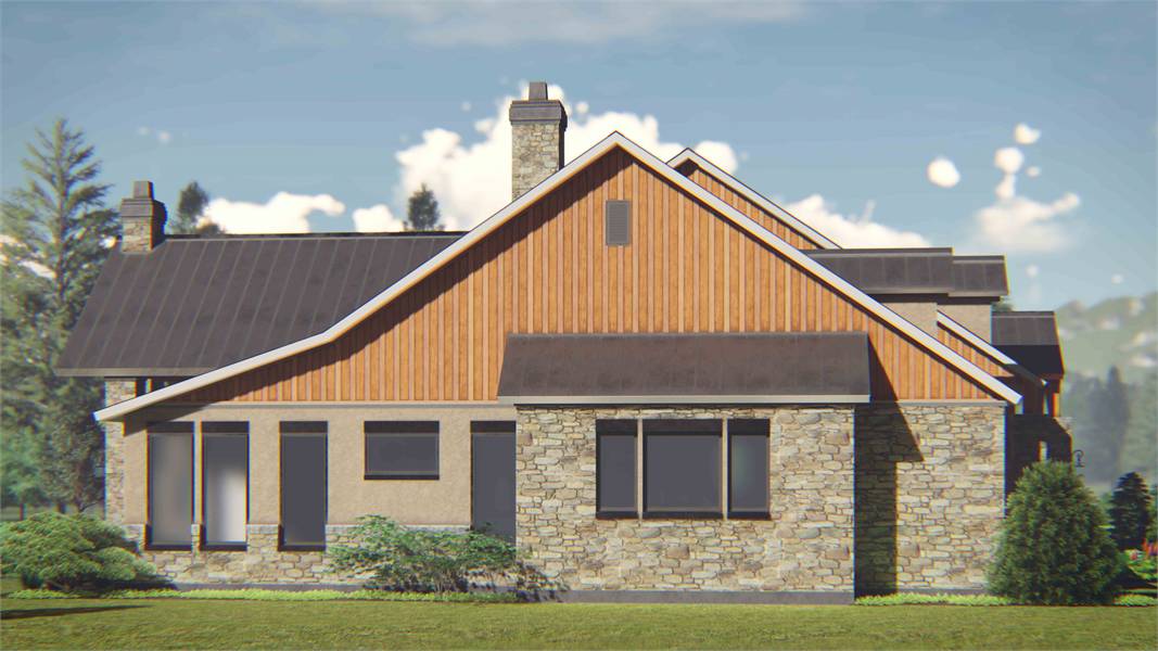 Left Side View of this 3-Bedroom, 2596 Sq Ft Plan - 209-1004