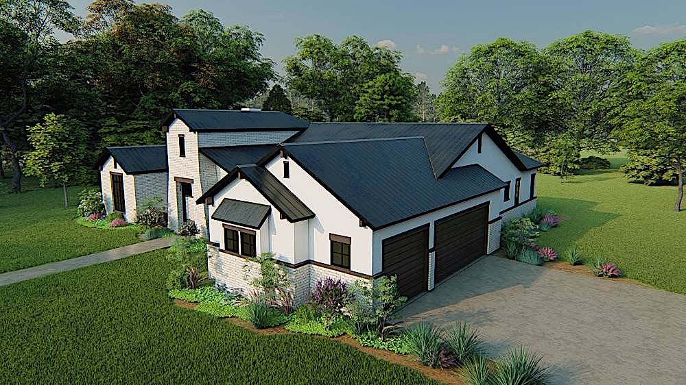 Right Side View of this 4-Bedroom, 3061 Sq Ft Plan - 209-1006