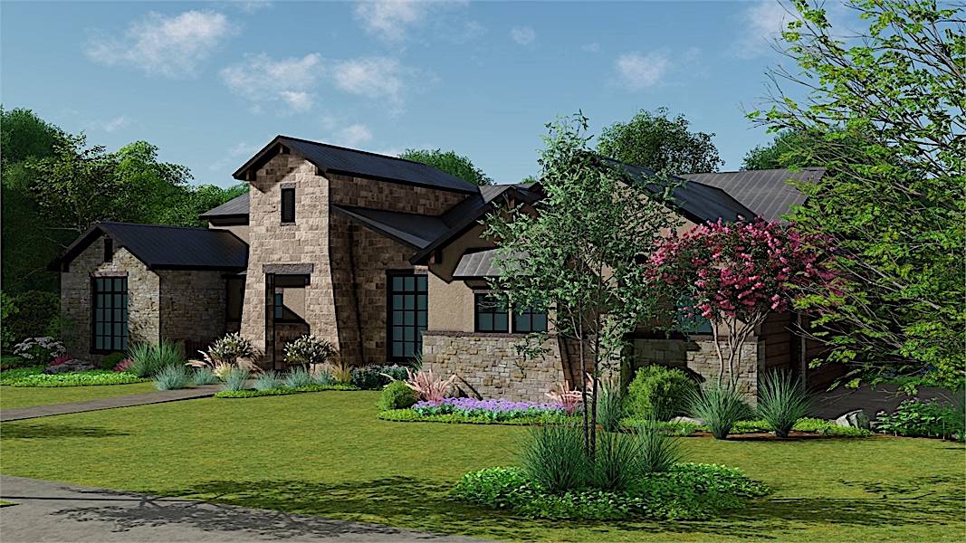Right Side View of this 4-Bedroom, 3061 Sq Ft Plan - 209-1006