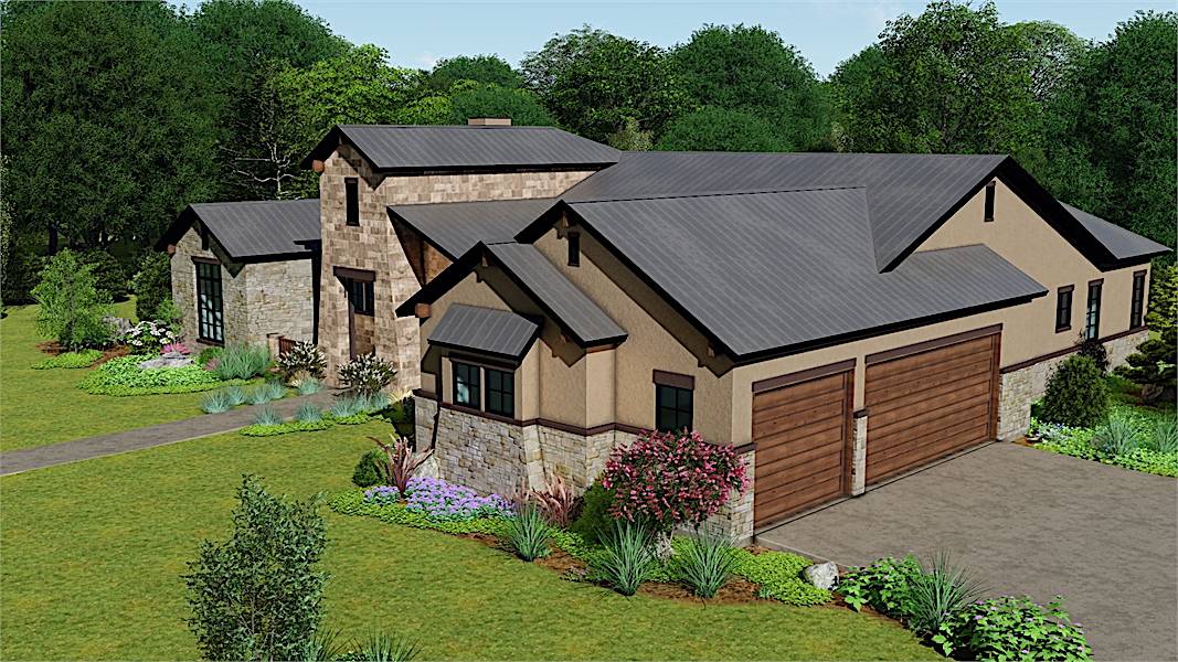 Right Side View of this 4-Bedroom, 3061 Sq Ft Plan - 209-1006