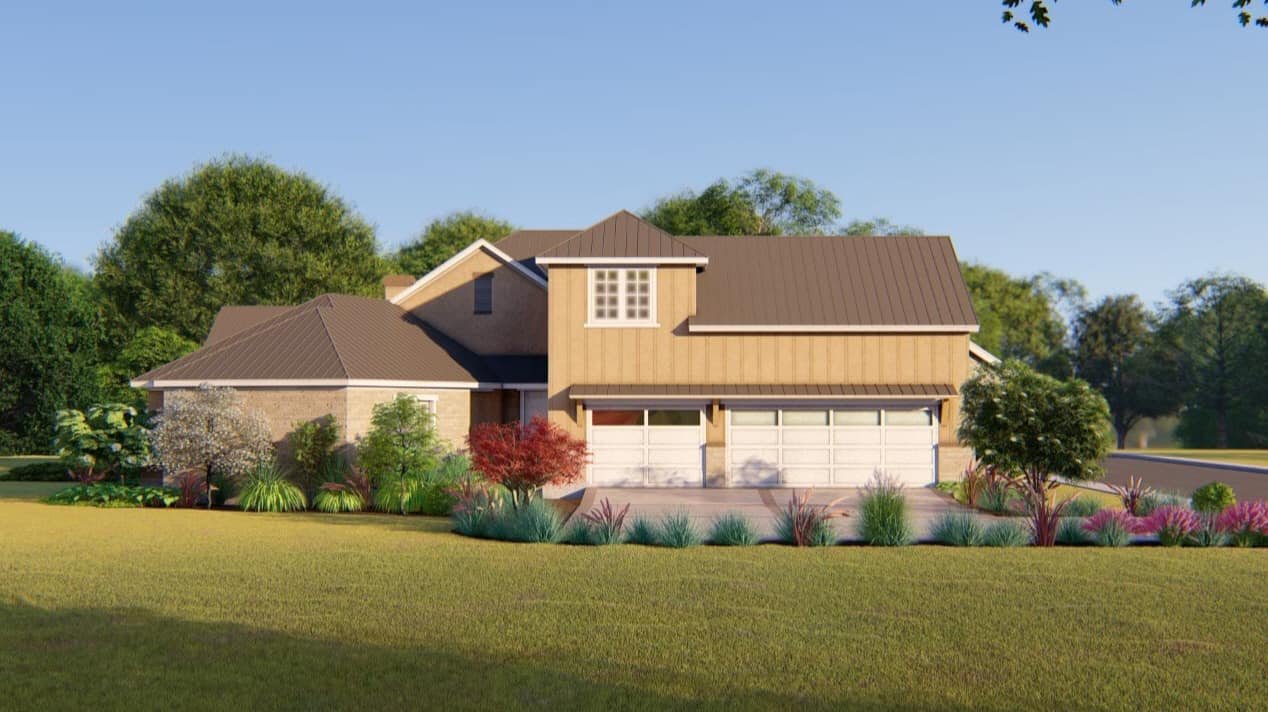 Left Side View of this 4-Bedroom, 3220 Sq Ft Plan - 209-1008