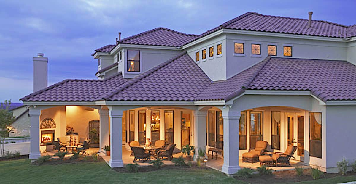 Rear View of this 4-Bedroom,3804 Sq Ft Plan -209-1012