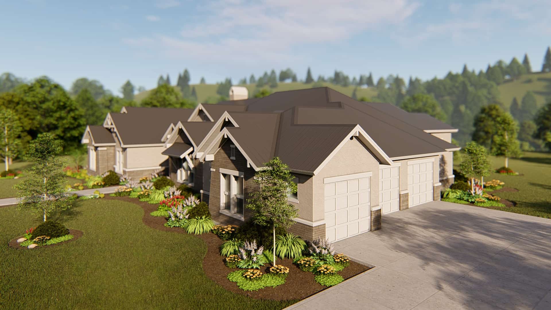 Right Side View of this 4-Bedroom, 4420 Sq Ft Plan - 209-1014