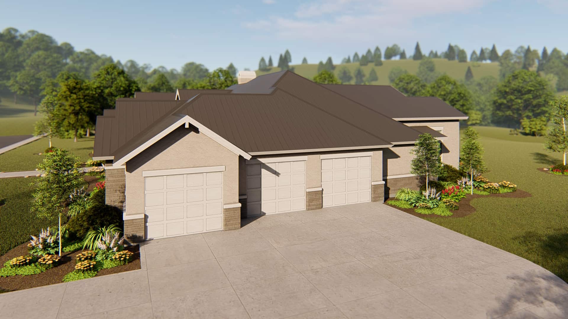 Garage of this 4-Bedroom, 4420 Sq Ft Plan - 209-1014