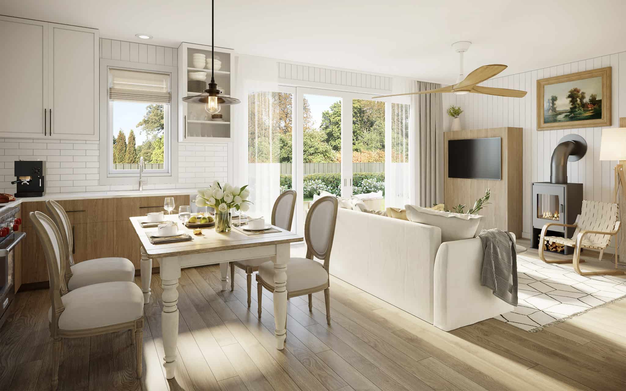 Dining Room of this 3-Bedroom,967 Sq Ft Plan -211-1001