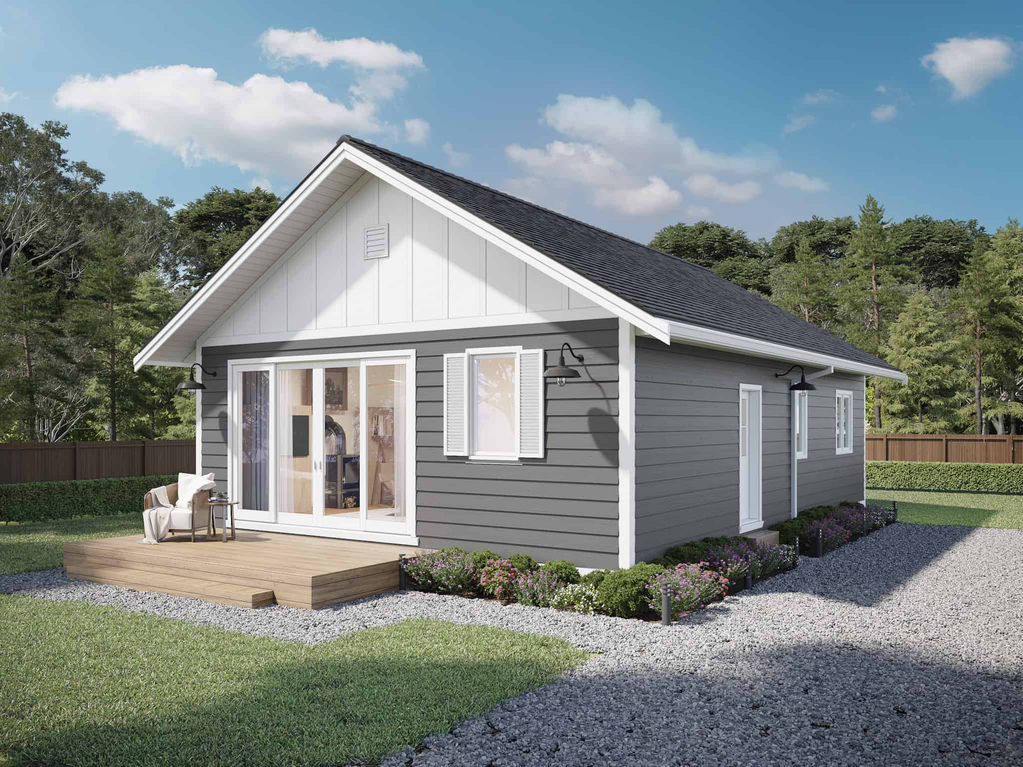 Small ranch home (ThePlanCollection: Plan #211-1001)
