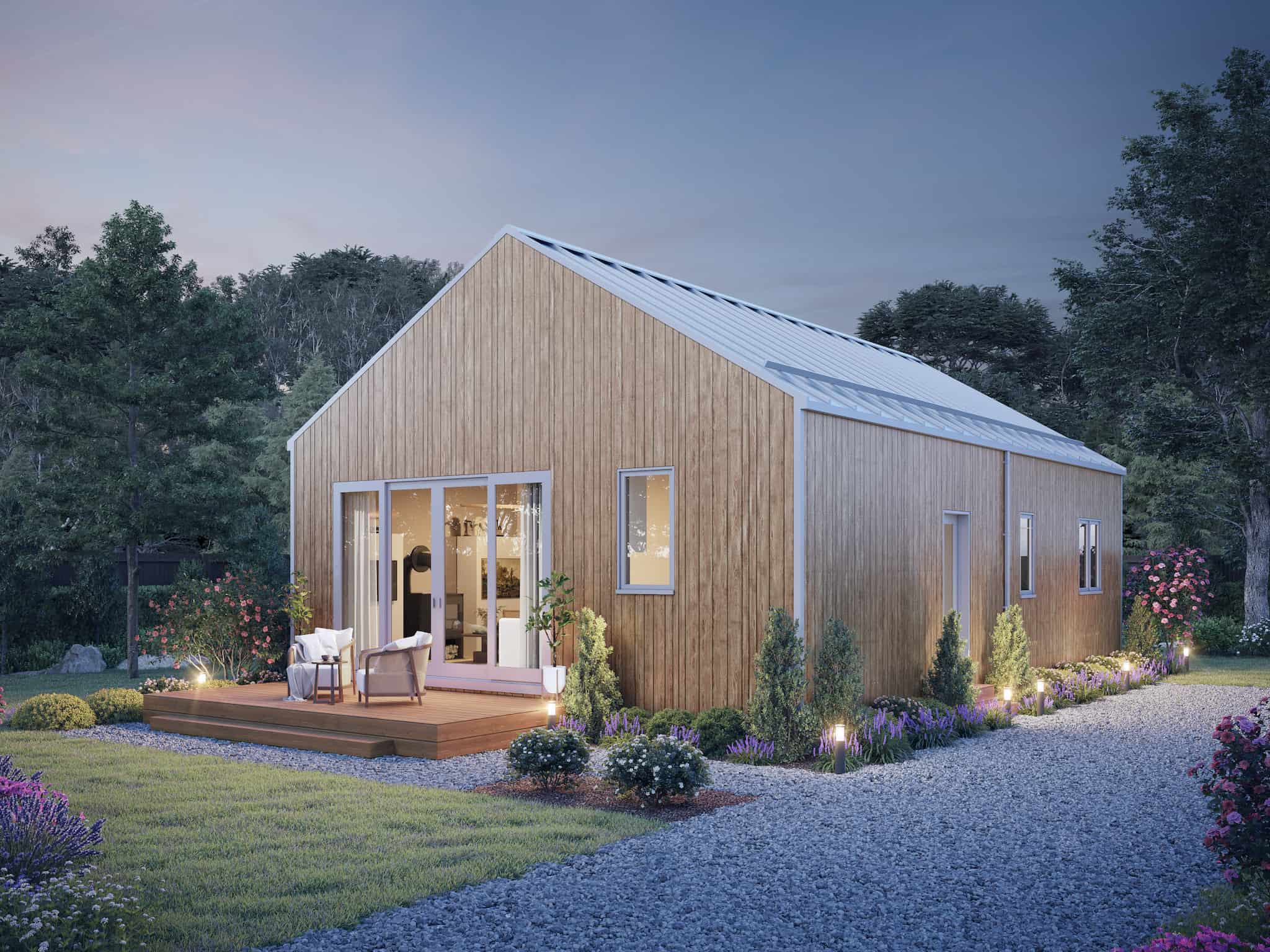 Home at Night of this 3-Bedroom,967 Sq Ft Plan -211-1002