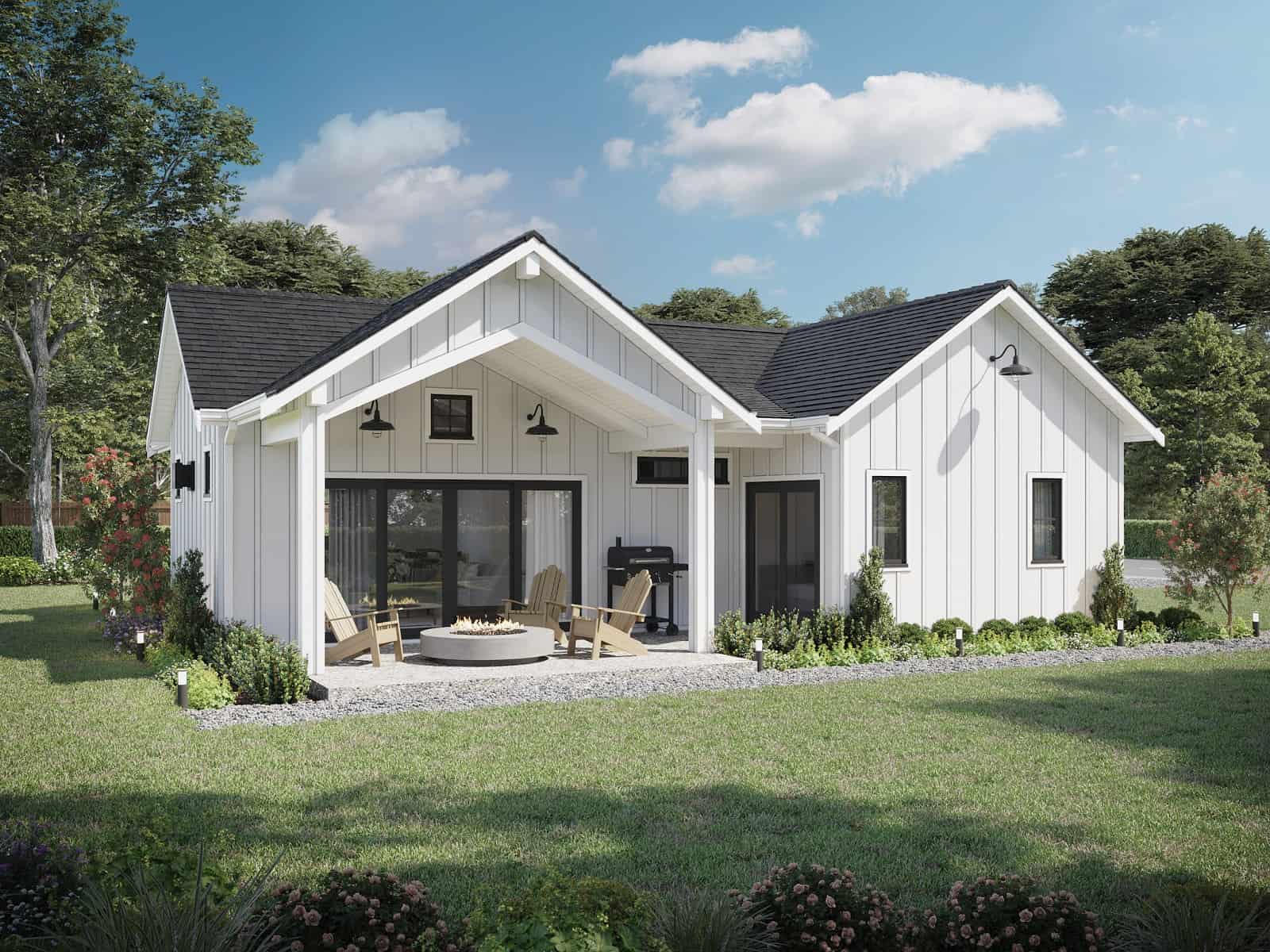 Ranch home (ThePlanCollection: Plan #211-1003)