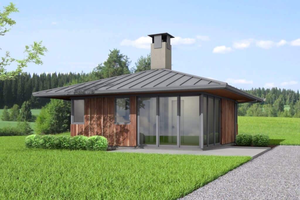 Contemporary home (ThePlanCollection: Plan #211-1004)