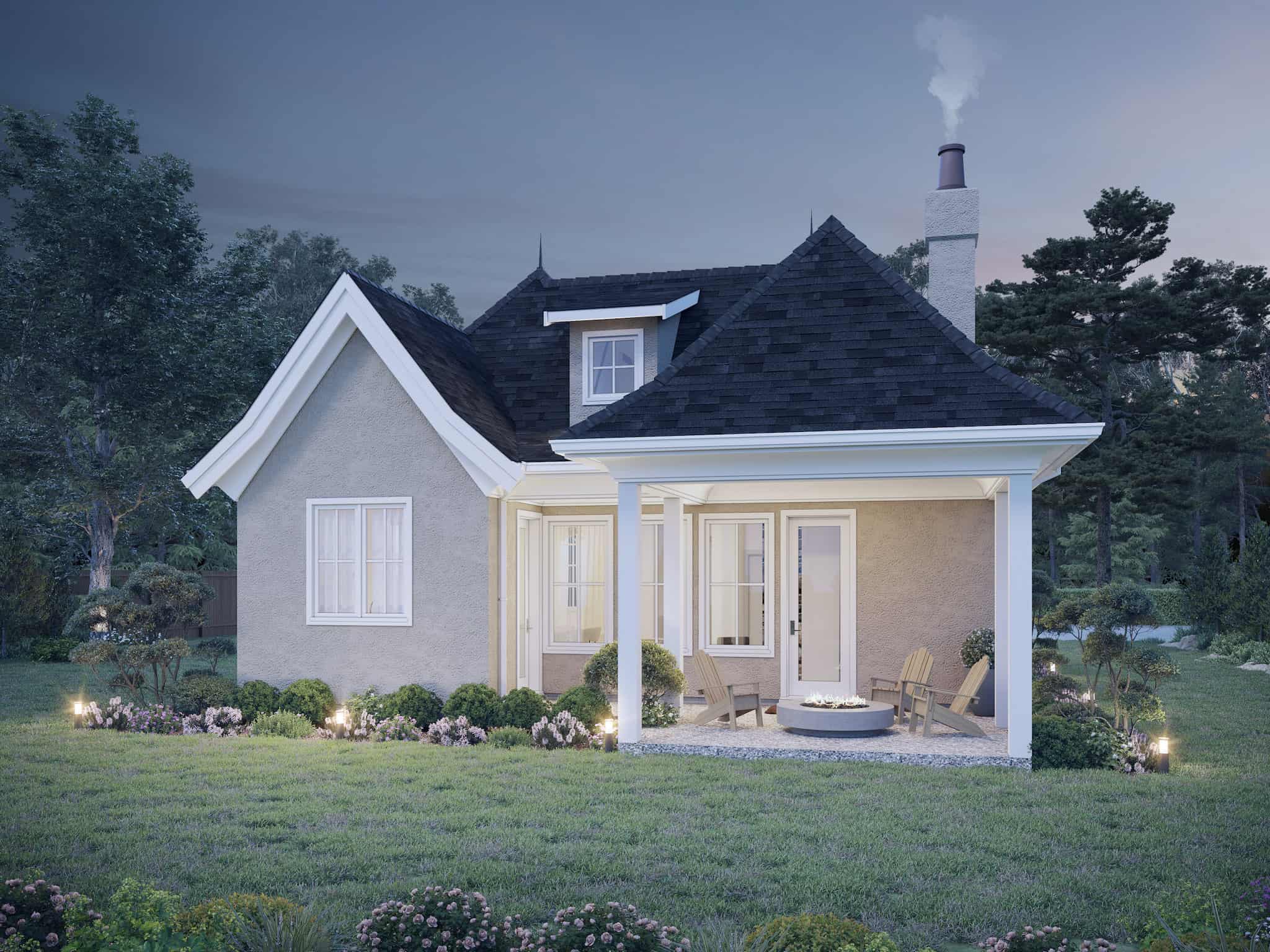 Home at Night of this 1-Bedroom,899 Sq Ft Plan -211-1016