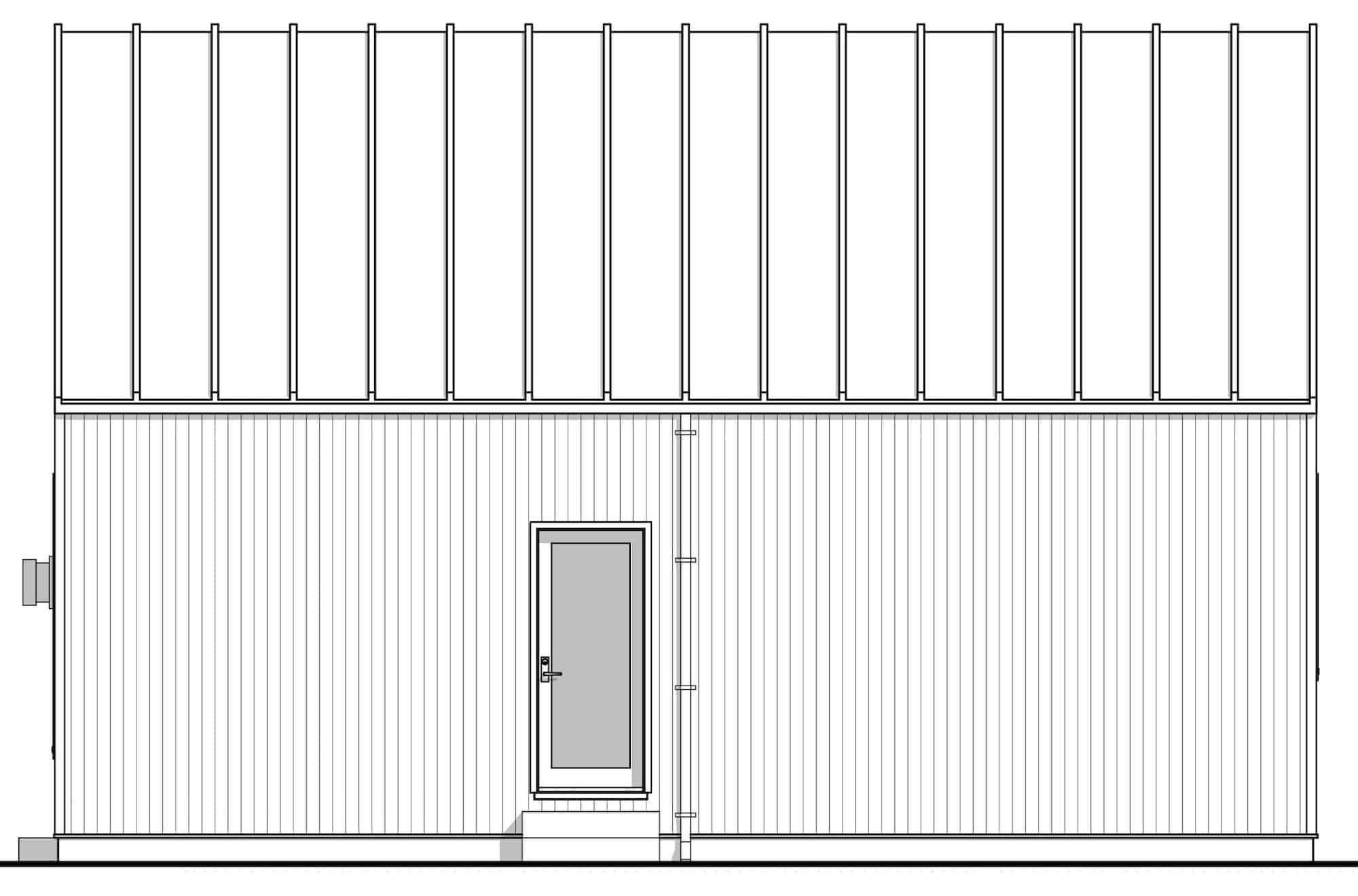 Home Plan Right Elevation of this 2-Bedroom,1500 Sq Ft Plan -211-1020