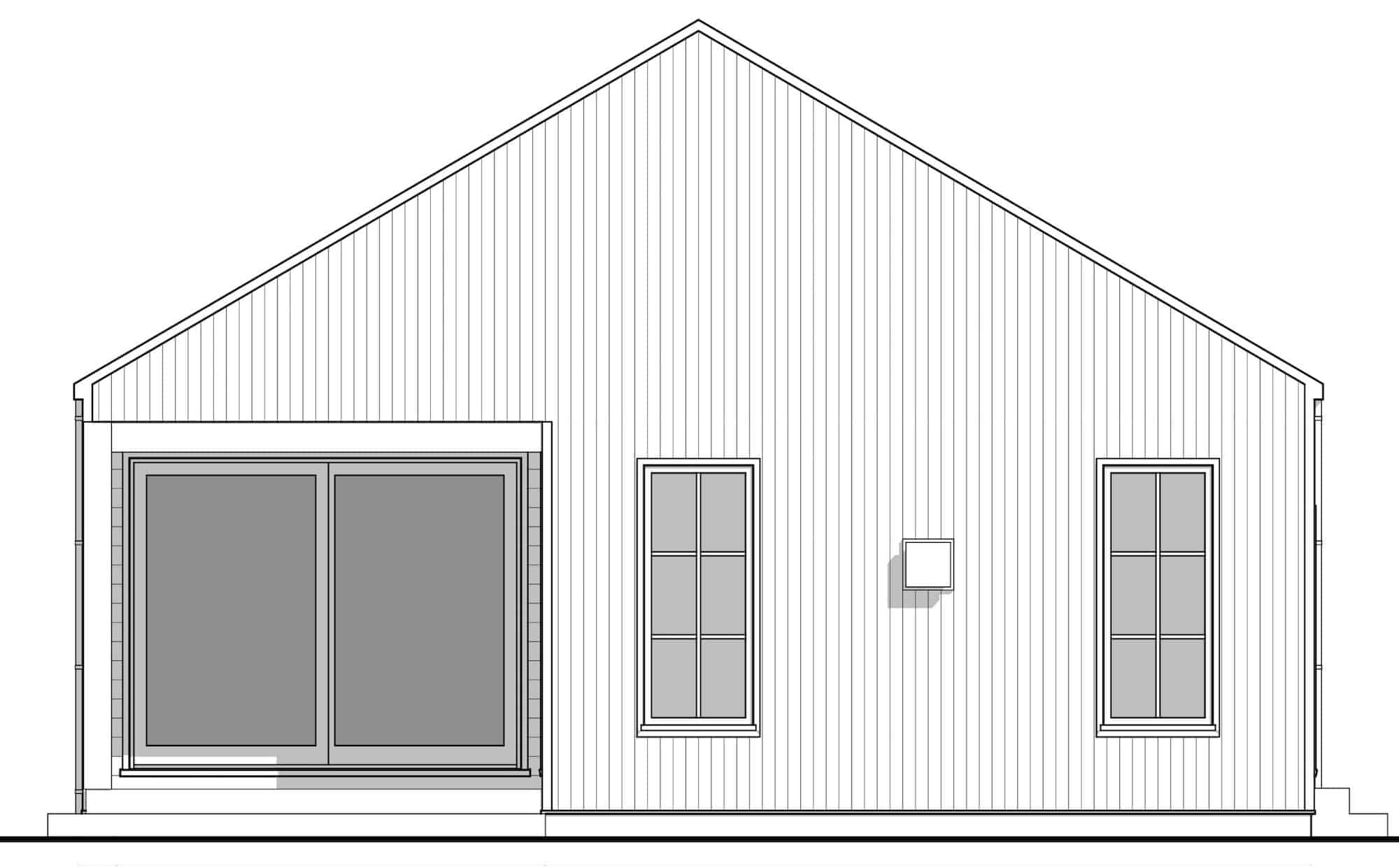 Home Plan Front Elevation of this 2-Bedroom,1500 Sq Ft Plan -211-1020