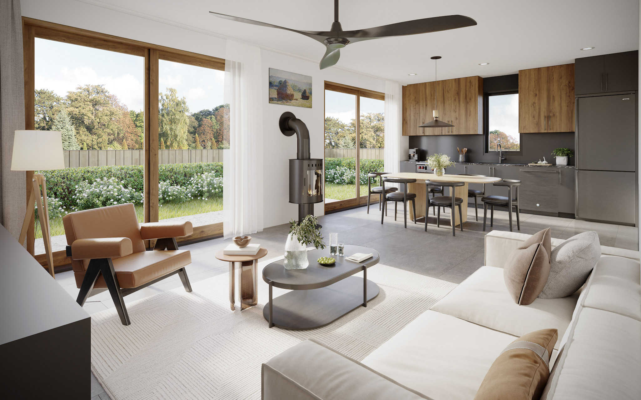 Living Room of this 2-Bedroom,896 Sq Ft Plan -211-1021